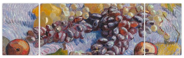 Obraz - Vincent van Gogh, Grapes, Lemons, Pears, and Apples, reprodukcje (170x50 cm)