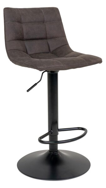 Ciemnoszare tapicerowane hokery zestaw z regulowaną wysokością 2 szt. (wysokość siedziska 63 cm) Middelfart – House Nordic