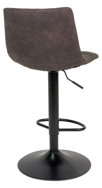 Ciemnoszare tapicerowane hokery zestaw z regulowaną wysokością 2 szt. (wysokość siedziska 63 cm) Middelfart – House Nordic