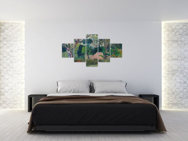 Obraz - Paul Gauguin, Te raau rahi (The Big Tree), reprodukcje (125x70 cm)