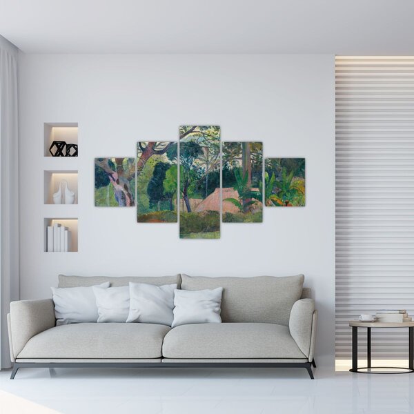 Obraz - Paul Gauguin, Te raau rahi (The Big Tree), reprodukcje (125x70 cm)