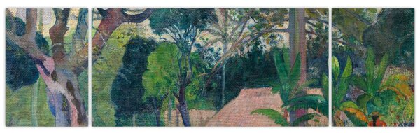Obraz - Paul Gauguin, Te raau rahi (The Big Tree), reprodukcje (170x50 cm)