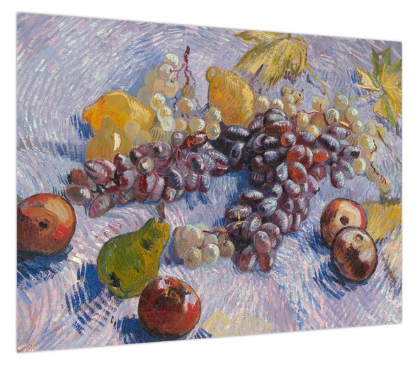 Obraz - Vincent van Gogh, Grapes, Lemons, Pears, and Apples, reprodukcje (70x50 cm)