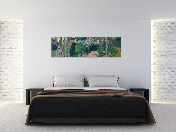 Obraz - Paul Gauguin, Te raau rahi (The Big Tree), reprodukcje (170x50 cm)