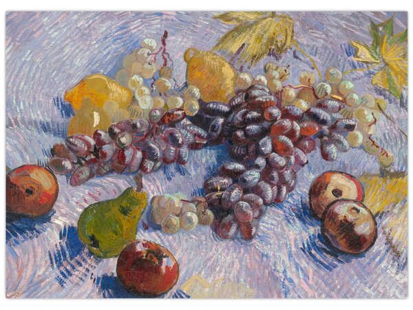 Obraz - Vincent van Gogh, Grapes, Lemons, Pears, and Apples, reprodukcje (70x50 cm)
