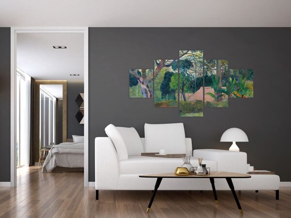 Obraz - Paul Gauguin, Te raau rahi (The Big Tree), reprodukcje (125x70 cm)
