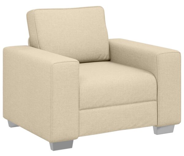 Sofa kremowy 100 x 77 x 82 cm tkanina
