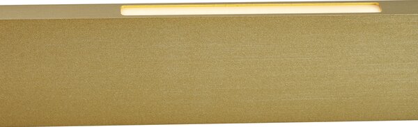 Nowoczesna lampa wisząca mosiężna z diodą LED z 3-stopniową regulacją ściemniania Easylift - Straight
