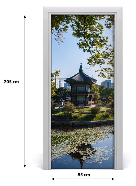 Naklejka na drzwi samoprzylepna Korea Południowa