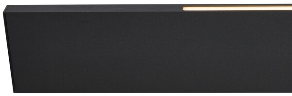 Nowoczesna lampa wisząca czarna z wbudowanymi diodami LED z 3-stopniową regulacją jasności Easylift - Straight