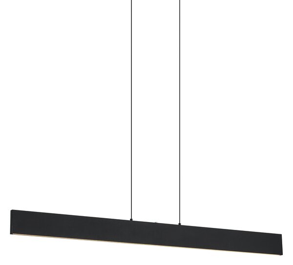 Nowoczesna lampa wisząca czarna z wbudowanymi diodami LED z 3-stopniową regulacją jasności Easylift - Straight