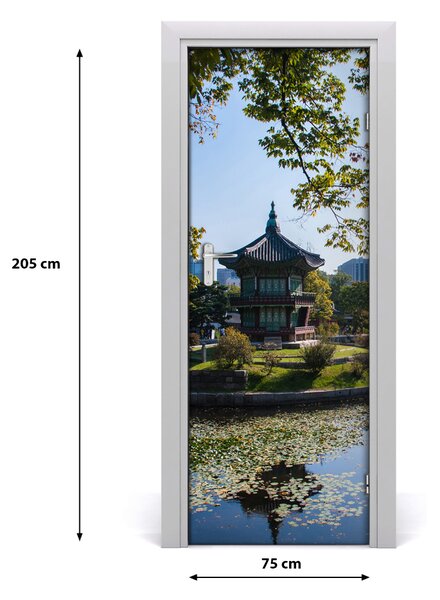 Naklejka na drzwi samoprzylepna Korea Południowa