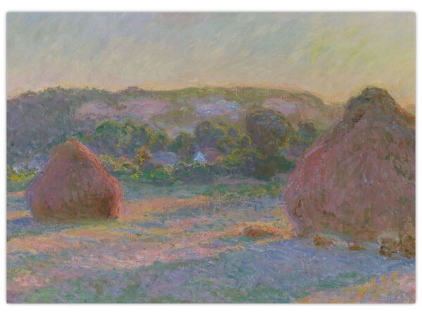 Obraz - Claude Monet, Stacks of Wheat (End of Summer) , reprodukcje (70x50 cm)