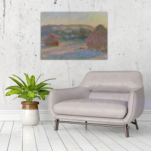 Obraz - Claude Monet, Stacks of Wheat (End of Summer) , reprodukcje (70x50 cm)