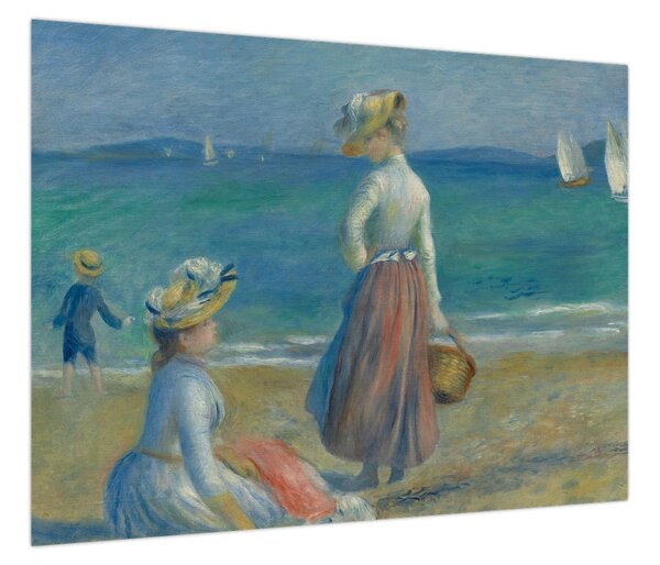 Obraz - Auguste Renoir, Figures on the Beach, reprodukcje (70x50 cm)