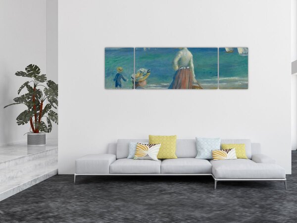 Obraz - Auguste Renoir, Figures on the Beach, reprodukcje (170x50 cm)