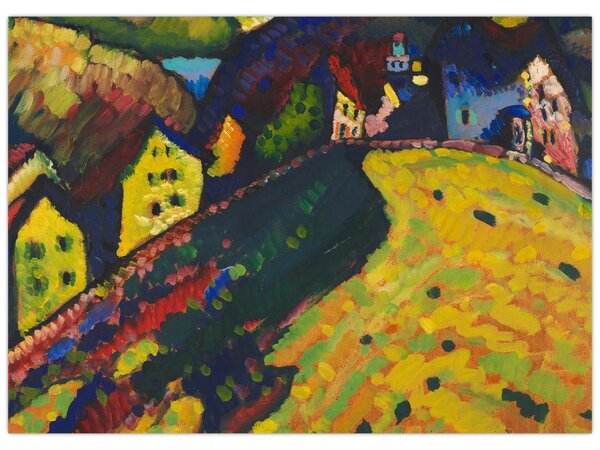 Obraz - Vasily Kandinsky, Houses at Murnau, reprodukcje (70x50 cm)