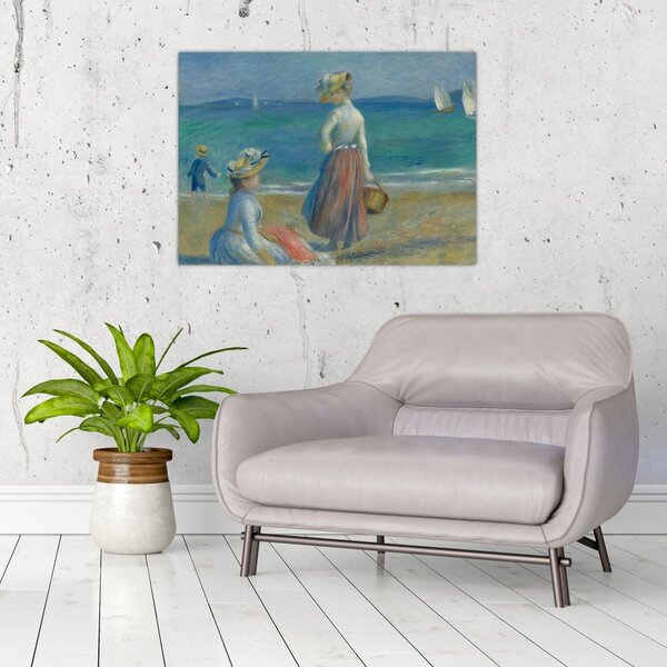Obraz - Auguste Renoir, Figures on the Beach, reprodukcje (70x50 cm)