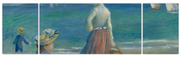 Obraz - Auguste Renoir, Figures on the Beach, reprodukcje (170x50 cm)