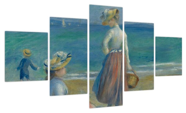 Obraz - Auguste Renoir, Figures on the Beach, reprodukcje (125x70 cm)