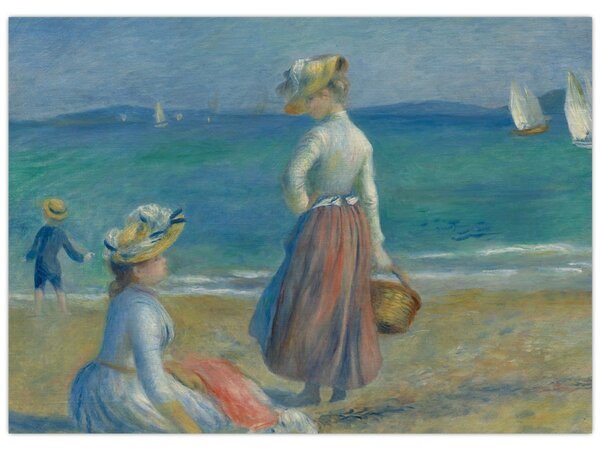 Obraz - Auguste Renoir, Figures on the Beach, reprodukcje (70x50 cm)