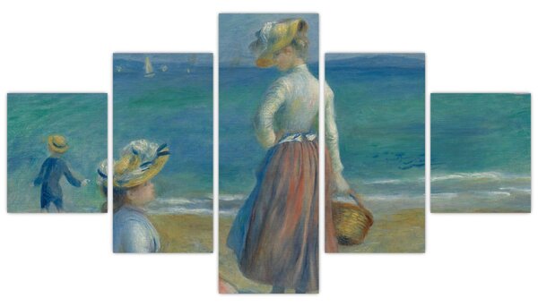 Obraz - Auguste Renoir, Figures on the Beach, reprodukcje (125x70 cm)