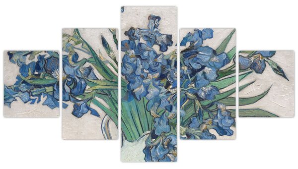 Obraz - Vincent van Gogh, Irises, reprodukcje (125x70 cm)