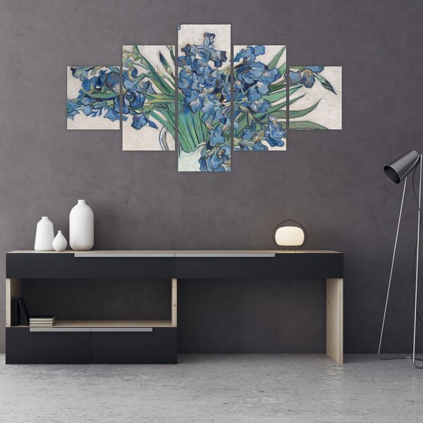 Obraz - Vincent van Gogh, Irises, reprodukcje (125x70 cm)