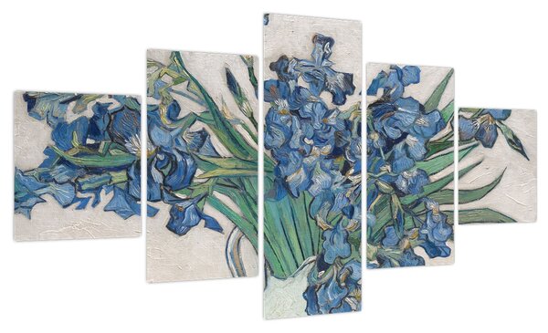 Obraz - Vincent van Gogh, Irises, reprodukcje (125x70 cm)