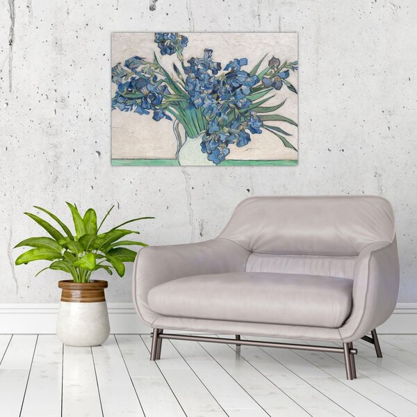 Obraz - Vincent van Gogh, Irises, reprodukcje (70x50 cm)