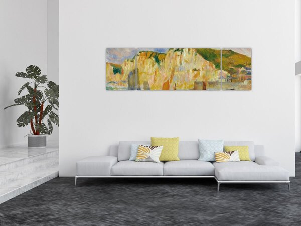Obraz - Auguste Renoir, Sea and Cliffs, reprodukcje (170x50 cm)