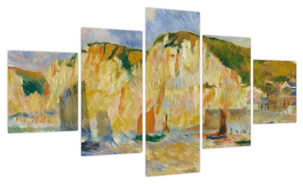 Obraz - Auguste Renoir, Sea and Cliffs, reprodukcje (125x70 cm)