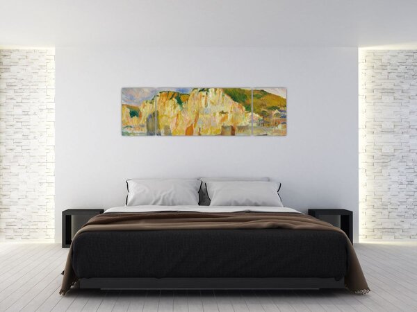 Obraz - Auguste Renoir, Sea and Cliffs, reprodukcje (170x50 cm)