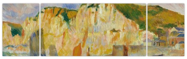 Obraz - Auguste Renoir, Sea and Cliffs, reprodukcje (170x50 cm)