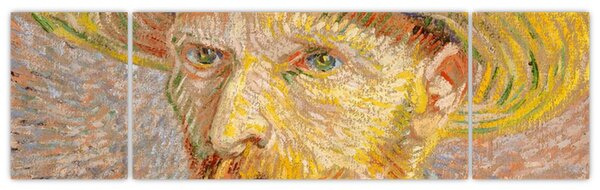 Obraz - Vincent van Gogh, Self-Portrait with a Straw Hat (The Potato Peeler), reprodukcje (170x50 cm)
