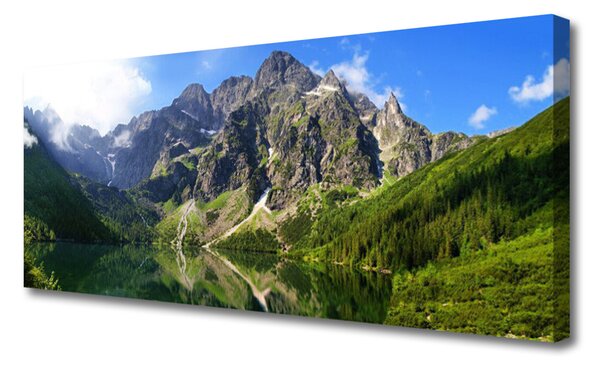 Obraz canvas Majestat Tatr: Morskie Oko