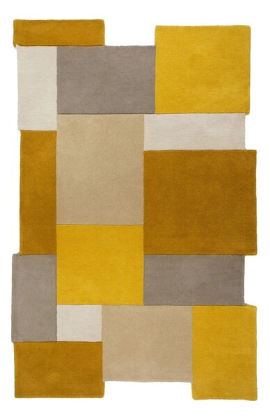 Żółto-beżowy wełniany dywan Flair Rugs Collage, 150x240 cm