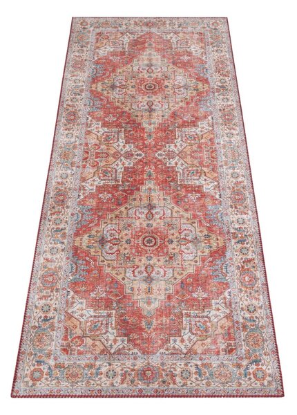 Jasnoczerwony chodnik Nouristan Sylla, 80x200 cm