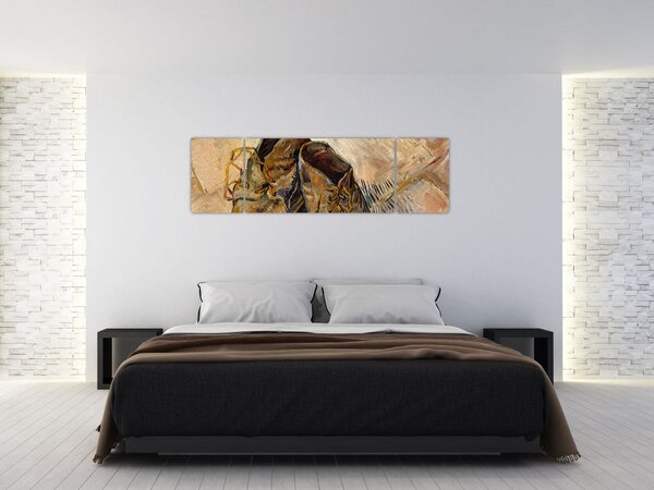 Obraz - Vincent van Gogh, Shoes, reprodukcje (170x50 cm)