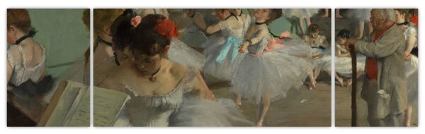Obraz - Edgar Degas, The Dance Class, reprodukcje (170x50 cm)