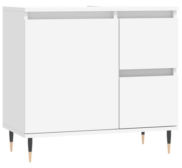 Szafka łazienkowa, biała, 65x33x60 cm, materiał drewnopochodny