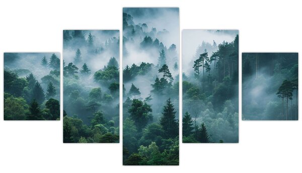 Obraz - Las we mgle (125x70 cm)