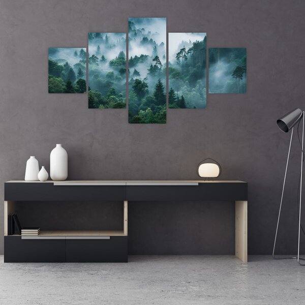 Obraz - Las we mgle (125x70 cm)