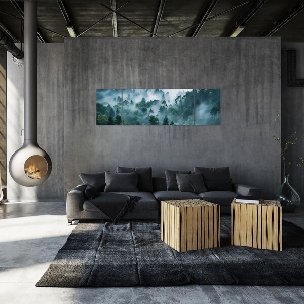 Obraz - Las we mgle (170x50 cm)