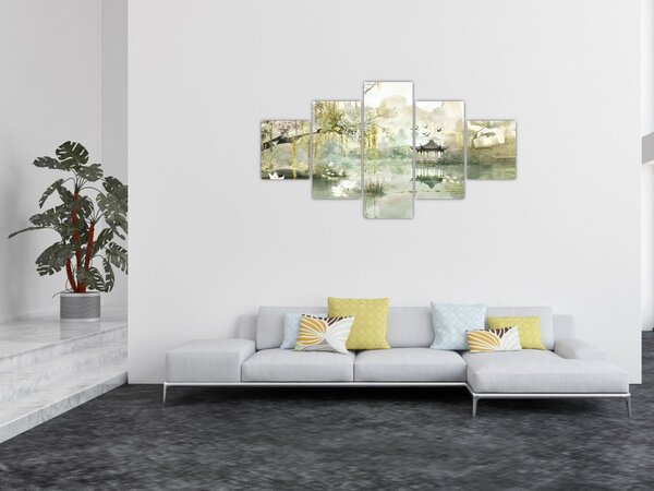 Obraz - Chińskie jezioro (125x70 cm)
