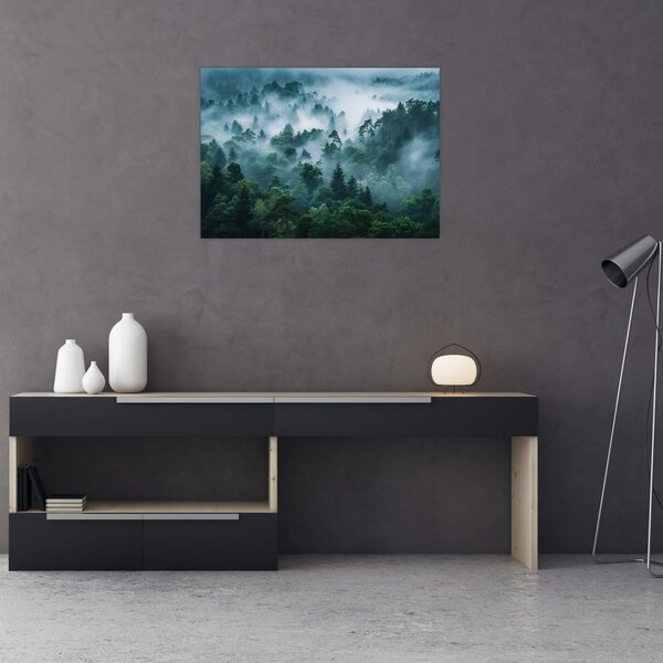 Obraz - Las we mgle (70x50 cm)