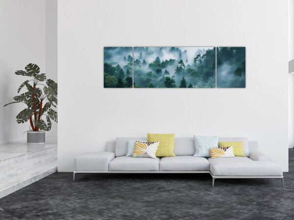Obraz - Las we mgle (170x50 cm)