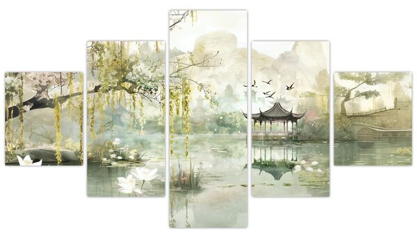 Obraz - Chińskie jezioro (125x70 cm)