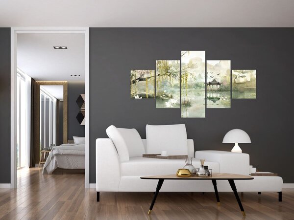 Obraz - Chińskie jezioro (125x70 cm)
