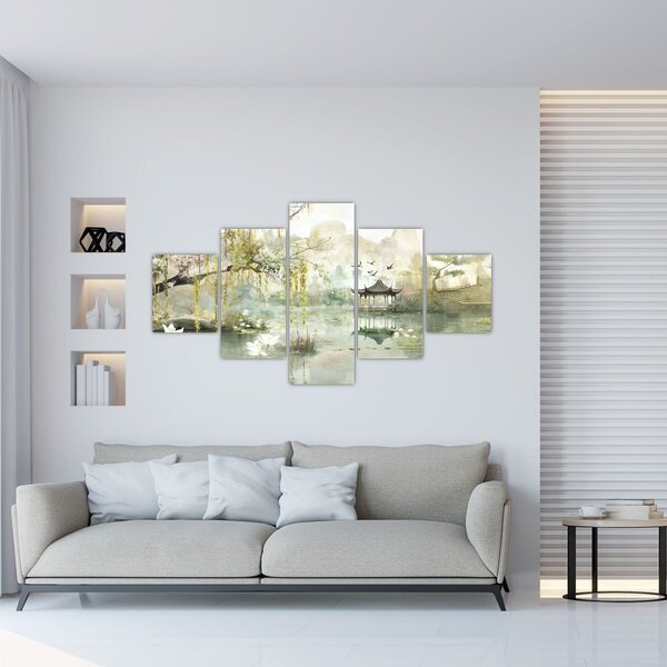 Obraz - Chińskie jezioro (125x70 cm)